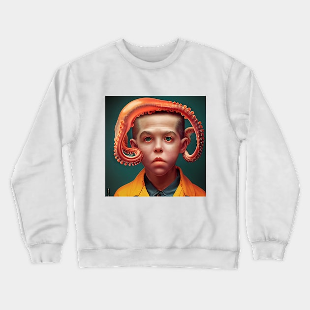 Octo Boy - Weird, strange, odd Crewneck Sweatshirt by Wear it Proudly